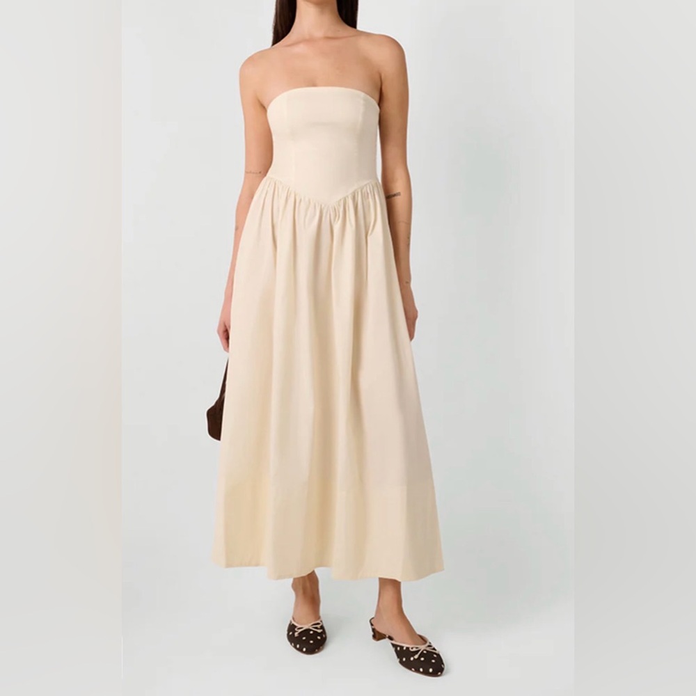 WeWoreWhat Strapless White Midi Dress - Picture 2 of 11